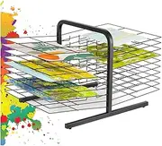 Art Drying Rack,Metal Drawing Paper Drying Rack,Desktop Classroom Drying Rack,Space Saving Suitable for Classrooms Homes and Offices(20th Tiers)