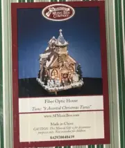 The San Francisco Music Box Company Fiber Optic House 8 Assorted Christmas Tunes