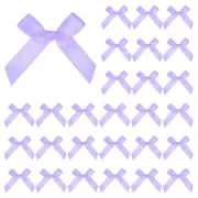 50-Pack Mini Craft Ribbon Bow 1.6x1.6 Inch for Craft DIY[Lilac]