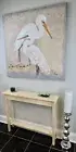 36" Unfinished Narrow Wall, Foyer, Sofa, Console, Hall Table with Shelf