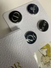 【SHIP TODAY】 Christian Dior Pin Batch SET w/ BOX Brooch Bee Logo Novelty JAPAN