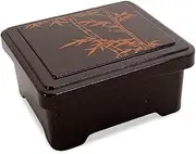 J-Kitchens EEL Heavy Box, Mini Bowl, Blue Pearl Bamboo, Inner Vermilion Coating, EEL, Heavy Box, Made in Japan