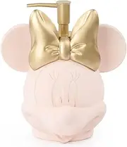 Jay Franco Disney Minnie Mouse Soap Dispenser - Pink Resin Lotion Pump - Bathroom Décor