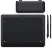 XENCELABS Pen Tablet, Wireless Graphic Drawing Tablet with 2 Battery-Free Digital Pens, Tilt Support Stylus with 8192 Levels Pen Pressure, 12” Portable Drawing Pad for Win, Mac, Linux, Black Medium