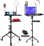 Adjustable Projector Tripod Stand with Wheels,Laptop Tripod Stand Projector Trip