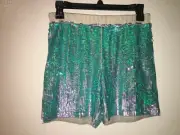Crewcuts Girl Sequin Shorts Size 14 Blue New
