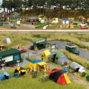Busch 6044 HO/OO Gauge Campsite Kit