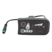 Electric Bike Led Power Display Panel Electric Bike Modification Display Meter With Waterproof 5p Male Plug For 22.2mm Handlebars 36v