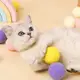 貓咪玩具 直徑2.5CM 彩色毛絨球 自嗨球 滌綸毛絨球 彩色毛氈球 高彈毛球 寵物玩具球