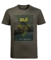 Jack Wolfskin Mountain T Mens Short-Sleeve T-shirt Quick-drying Cotton Top