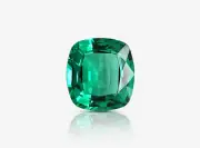 1.91 Carat Natural Green Emerald Cushion, GRS Certified Genuine Jewelry For Her