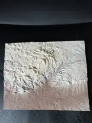 3d topographical Relief Map Colorado Springs Pike’s Peak