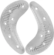 1 Pair Metal Heel Guard Plates for Men's Shoes Anti-slip Half Moon Repair Pads Easy Install for Boots Sports Shoes