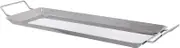 Induction Cooker Friendly Steel Grill Griddle Pan Non-Stick BBQ Plate for Outdoor BBQ Barbecue
