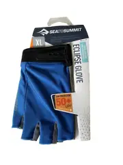 Sea to Summit Eclipse Paddling Gloves XL Fingerless UPF50+ Blue Kayak Fish New