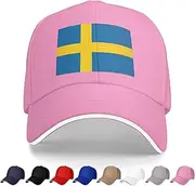 [Generic] National Emblem of Sweden Baseball Cap Swedes Trucker Dad Hat for Men Women Outdoor Sport Running