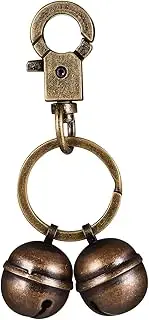 COLLBATH Pet Bells for Collar Dog Bell for Pet Tracking Decorative Cat Bell Key Chain Sturdy Brass Construction