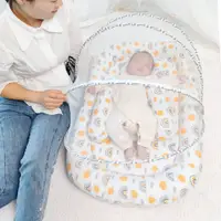 在飛比找蝦皮購物優惠-嬰兒床中床 可折疊嬰兒床 便攜式防壓嬰兒床中床 子宮床 仿生