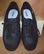 BLOCH LEATHER Canvas SPLIT SOLE JAZZ HYBRID SHOES BLACK LADIES DANCE S0443L