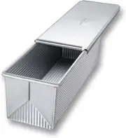 USA PAN Pullman Loaf Pan, 9 x 4 x 4, Aluminized Steel (1170PM-ST-2-1)