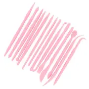 14Pcs DIY Clay Sculpting Set Pottery Shaper Polymer Modeling Hand Tool(pink)