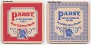 Pabst Blue Ribbon Good Old Time Flavor Beer Coaster