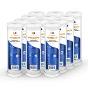 12PK Premium Aquaboon 5mic Coconut Carbon Block Water Filter Cartridge 10x2.5"