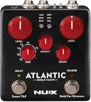 NUX NDR5 Verdugo Series Atlantic Multi Delay & Reverb Effects Pedal Guitar Bass