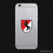 US Army 11th Armored Cavalry Regiment Patch Cell Phone Sticker Diecut Decal