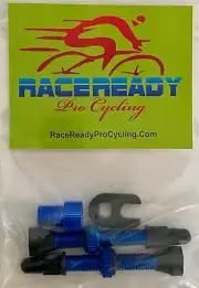 2 RaceReady.. Tubeless Presta Valves..40mm Alloy + Valve Core Tool + Adapter