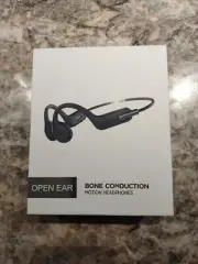 Hamuti Open Ear Bone Conduction Motion Headphones Wireless Bluetooth Black New