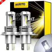 AUXITO H4 9003 LED Headlight Kit High Low Beam 6000K White Light Bulbs 24000LM (for: Smart)