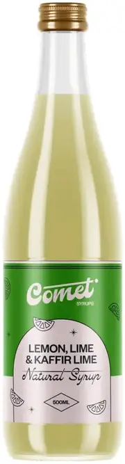 Comet Lemon Lime and Kaffir Lime Syrup 500ml