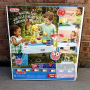 Little Tikes Build & Splash Water Table & 50pc Block Set Of Toys New