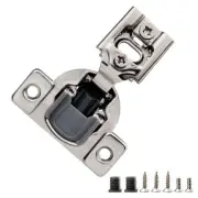 50 Pack 1/2" Overlay 2D Soft Close Hinges for Face Frame Kitchen Cabinet, 3 W...