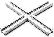 Torquata Aluminium T-Track Four-Way Intersection Right Angle Joint