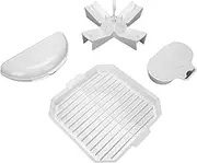 Microwave Cooking Tray Set, Bacon Maker Egg Cooker Potato Rack, PP Accessories for Daily Meals Gathering Party, Easy Grease Drainage and Baking Root Vegetables Effortlessly