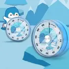 Penguin Mechanical Timer Cartoon Animals Analogue Clock Cooking