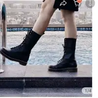 在飛比找蝦皮購物優惠-Dr.martens 馬丁鞋 14孔 中筒靴 黑色 38號2