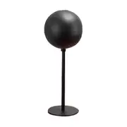 Motorcycle Helmet Holder Metal Hat Storage Rack Floor-Mounted Helmet Hanger Display Stand for Helmet Black Floor Mounted