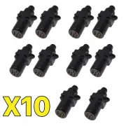 10x Trailer Plug 7 Pin Small Round Female Slim Adapter Connector Caravan Boat