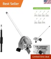 Universal Fit Edger Attachment with 8-Inch Blade - Tool-Free Depth Adjustment