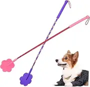 2Pcs Paw Shaped Pet Training Stick Engaging Rubber Clicker Tool for Dogs and Cats for Puppy Training Fun Versatile Agility Training Equipment