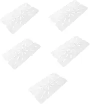 Zerodeko 5pcs Fruit and Vegetable Wash Kitchen Organizers Drying Rack Over Sink Drier Rack Non Slip Design
