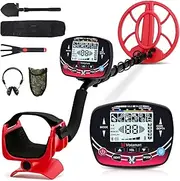 Voilamart Metal Detector for Adults Professional, Waterproof Metal Detectors for Beach with LCD Display, 5 Modes, DSP Chip, 10" IP68 Coil, Adjustable Stem - Higher Accuracy Gold Detector De Metales