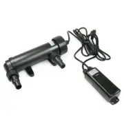12W UV Ultraviolet Lamp 11" Algae Bacteria Clarifier Filter For Aquarium Pond