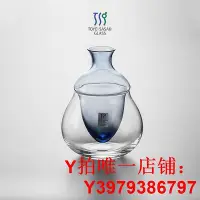 在飛比找Yahoo!奇摩拍賣優惠-東洋佐佐木分酒壺日本原裝進口清酒壺日式清酒酒具水晶玻璃冷酒器