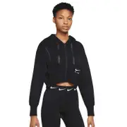 Nike Air Womens Full Zip Fleece Hoodie - Black