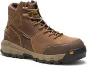 Caterpillar Mens DEVICE Waterproof Composite Toe Work Beige Leather Boots