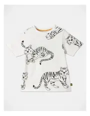 [Milkshake] Essentials Textured Short Sleeve T-Shirt in Ecru